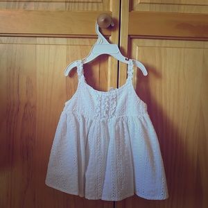 3T Girls White Tank Top